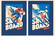 -50% Snowboard Posters&T-Shirt print, a Person Illustration by Alexander Baidin (Thumbnail 4 of 7)
