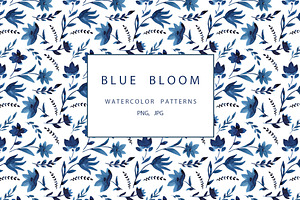 Classic Blue Floral Patterns