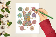 Crochet Faux Yarn Easter Png Bunny, an Illustration by Designking (Thumbnail 4 of 4)