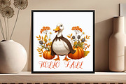 Hello Fall, Goose PNG, an Illustration by DreamCafeArt (Thumbnail 6 of 7)