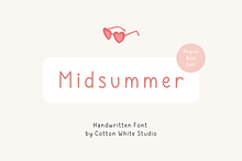 Midsummer Cute Handwritten Font