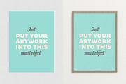 Poster Frame Mockup – fits ALL sizes, a Print Template by w/studio (Thumbnail 2 of 5)