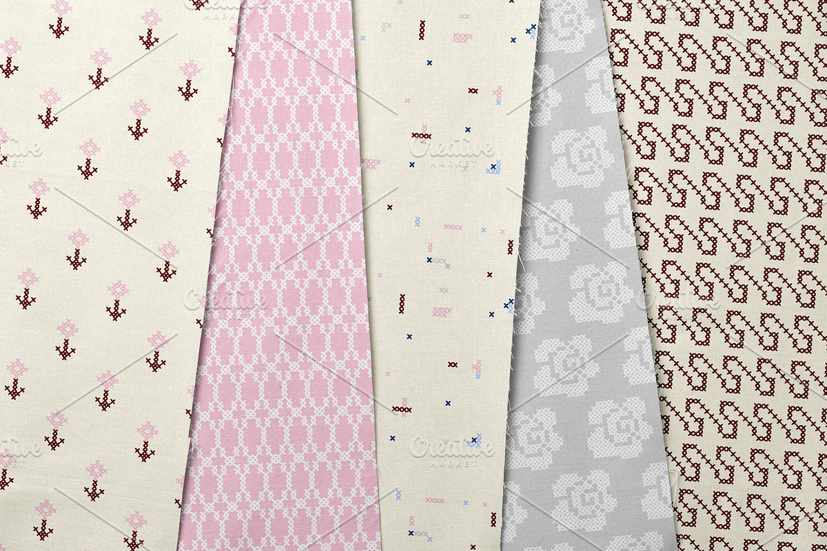 Stitch Collection. Seamless Patterns, a Pattern Graphic by oxygen_8 (Photo 11 of 14)