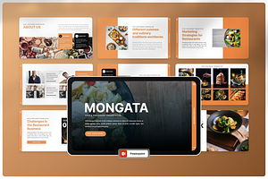 Mongata Food & Restaurant Powerpoint, a Presentation Template by Annora Studio
