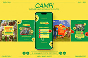 Summer Camp Instagram Templates, a Social Media Template by Supanium Studio (Thumbnail 2 of 5)