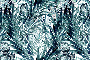 Rainforest Tropical Vector Pattern