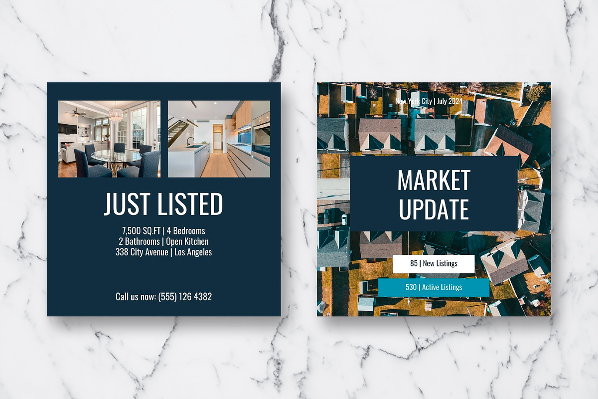 Real Estate Instagram Template Canva, a Social Media Template by Design District (Photo 30 of 39)