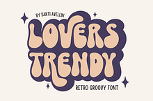 Lovers Trendy - Retro Groovy Font