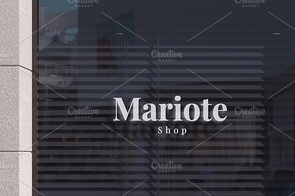 Realistic Storefront Logo Mockup preview 4