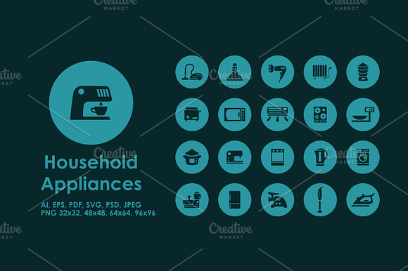 White Goods Icons
