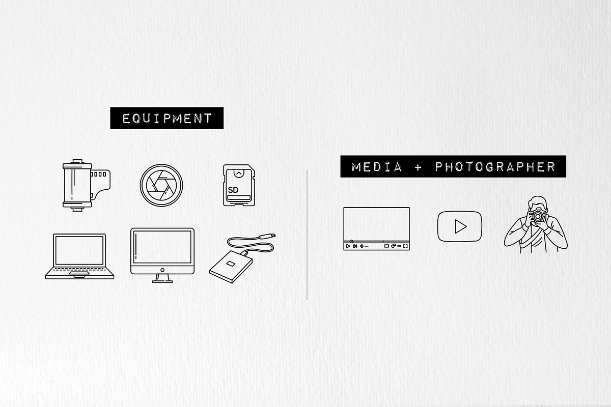 Camera & Photography Icons Pack, an Outline Icon by Hatch Design Workshop (Photo 6 of 9)