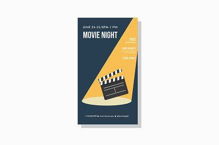 Movie Night Instagram Story Post, an App Template by Artnivora.Std