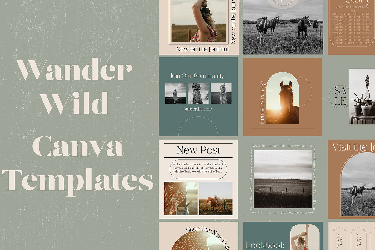 Instagram Templates for Canva, a Social Media Template by Wild Wander Collective (Photo 5 of 9)
