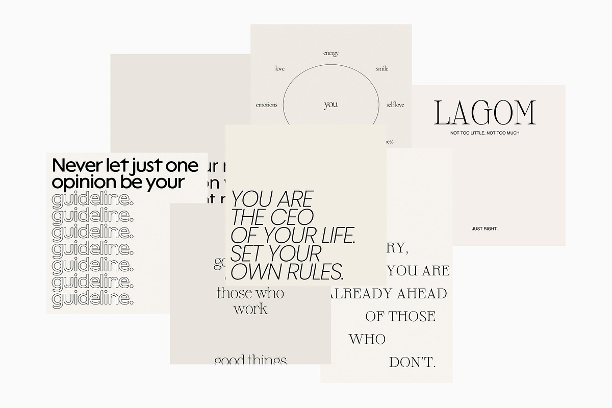 CANVA PS Instagram Quotes Posts, a Social Media Template by Love Radiation Studio (Photo 5 of 16)