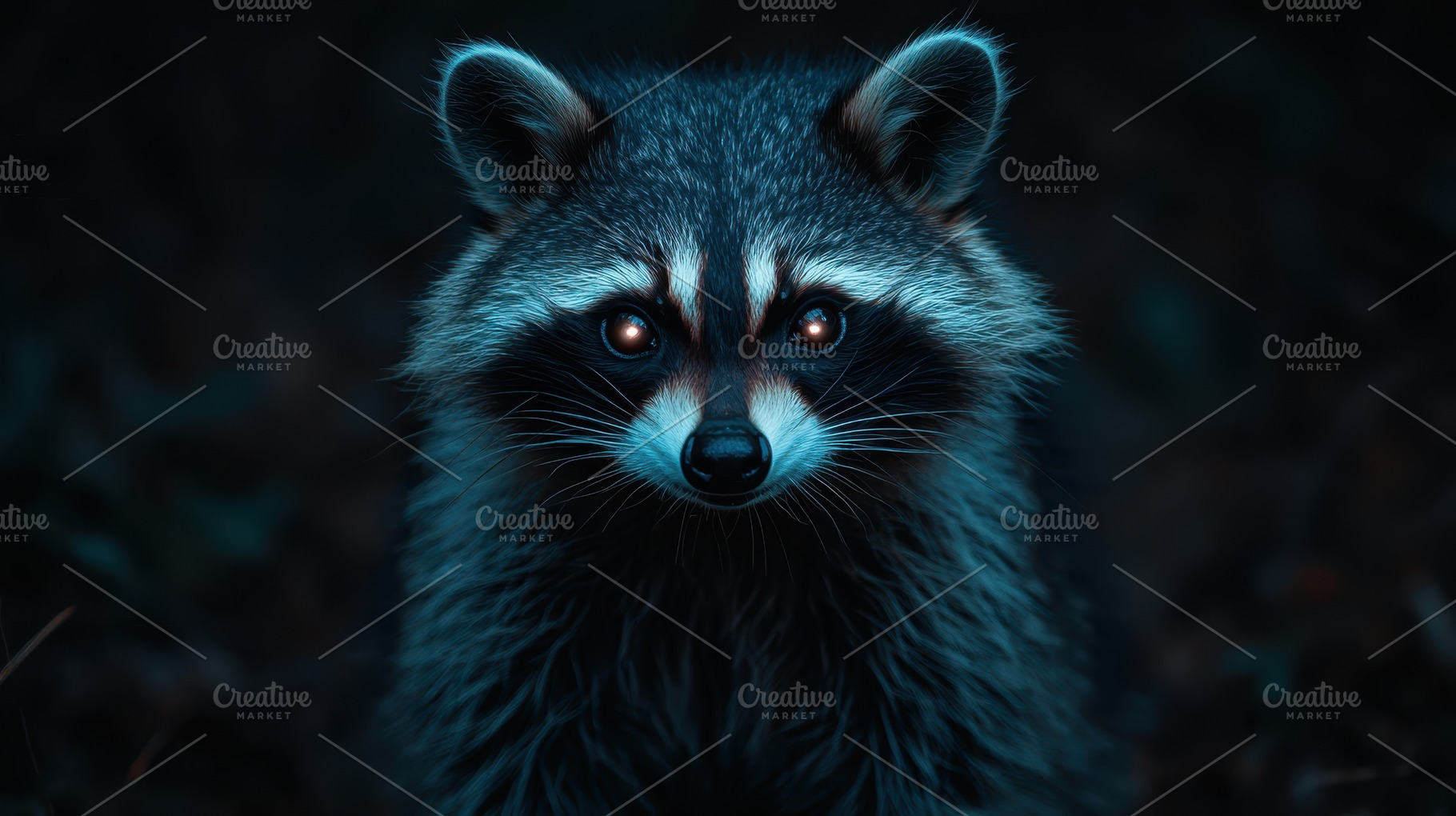 Portrait of a nocturnal animal with, an Animal Photo by Pixeness Studio