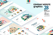 Company website vector Illustrations, a Work Illustration by Grivina's shop (Thumbnail 2 of 26)
