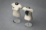 Female T-Shirt Mannequin Mock-Up, an Advertising Mockup by MassDream (Thumbnail 6 of 12)