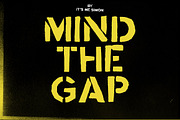 Stencil font mind the gap display, a Font by Itsmesimon (Thumbnail 1 of 10)