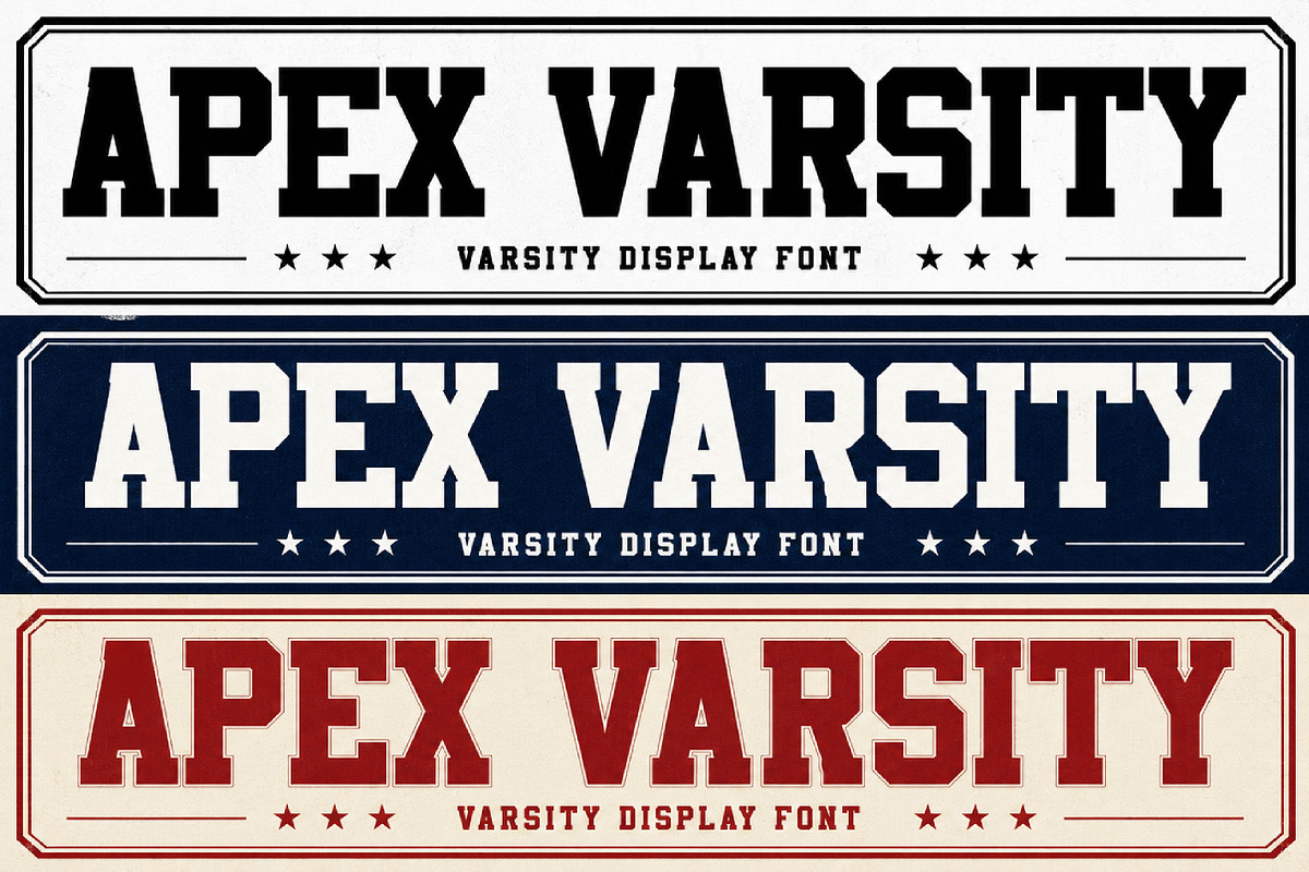 APEX VARSITY, a Slab Serif Font by Wow Magic (Photo 4 of 4)