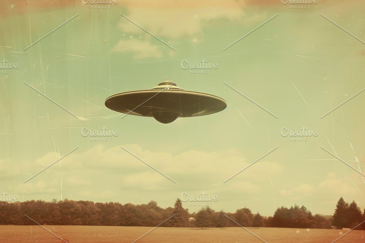 97 UFO objects flying in the sky, a Transportation Photo by Handmadefont (Photo 50 of 101)