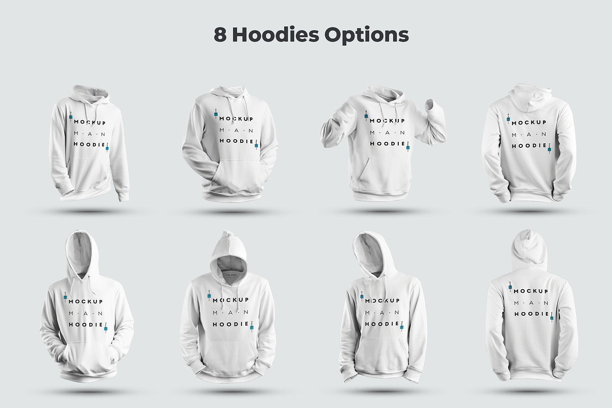 8 3D Men Mockups Hoodie, a Hoody Mockup by Grow Design Craft Studio (Photo 7 of 7)