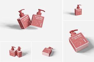 Pump Bottle Mockup, a Product Mockup by Indah