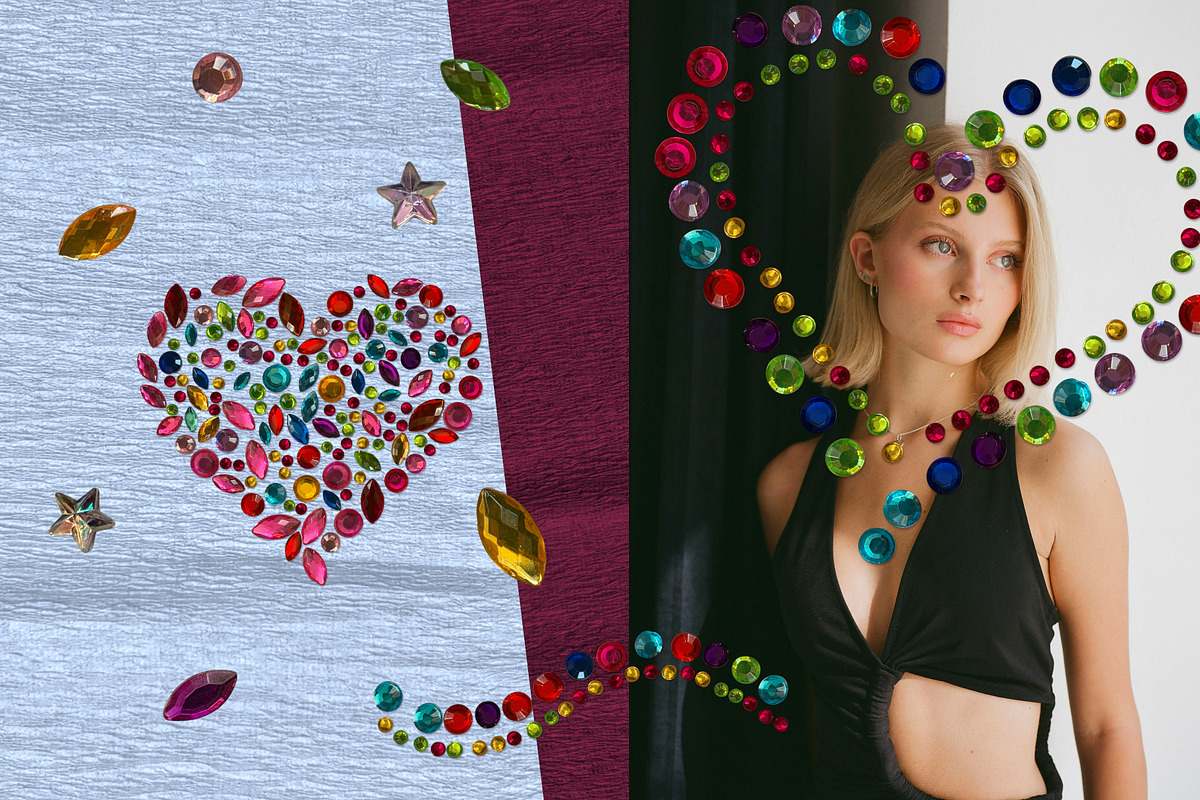 Rhinestone Christmas Tree and Frames, an Object Graphic by Anzhelika (Photo 8 of 9)