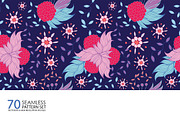 70 Seamless Floral Pattern Set, a Pattern Graphic by Anttoniu (Thumbnail 5 of 5)