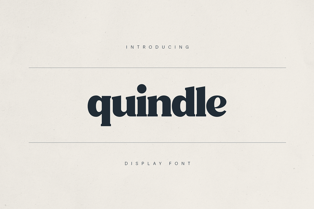 Quindle – Retro Serif Display Font, a Serif Font by Only Fonts (Photo 1 of 11)