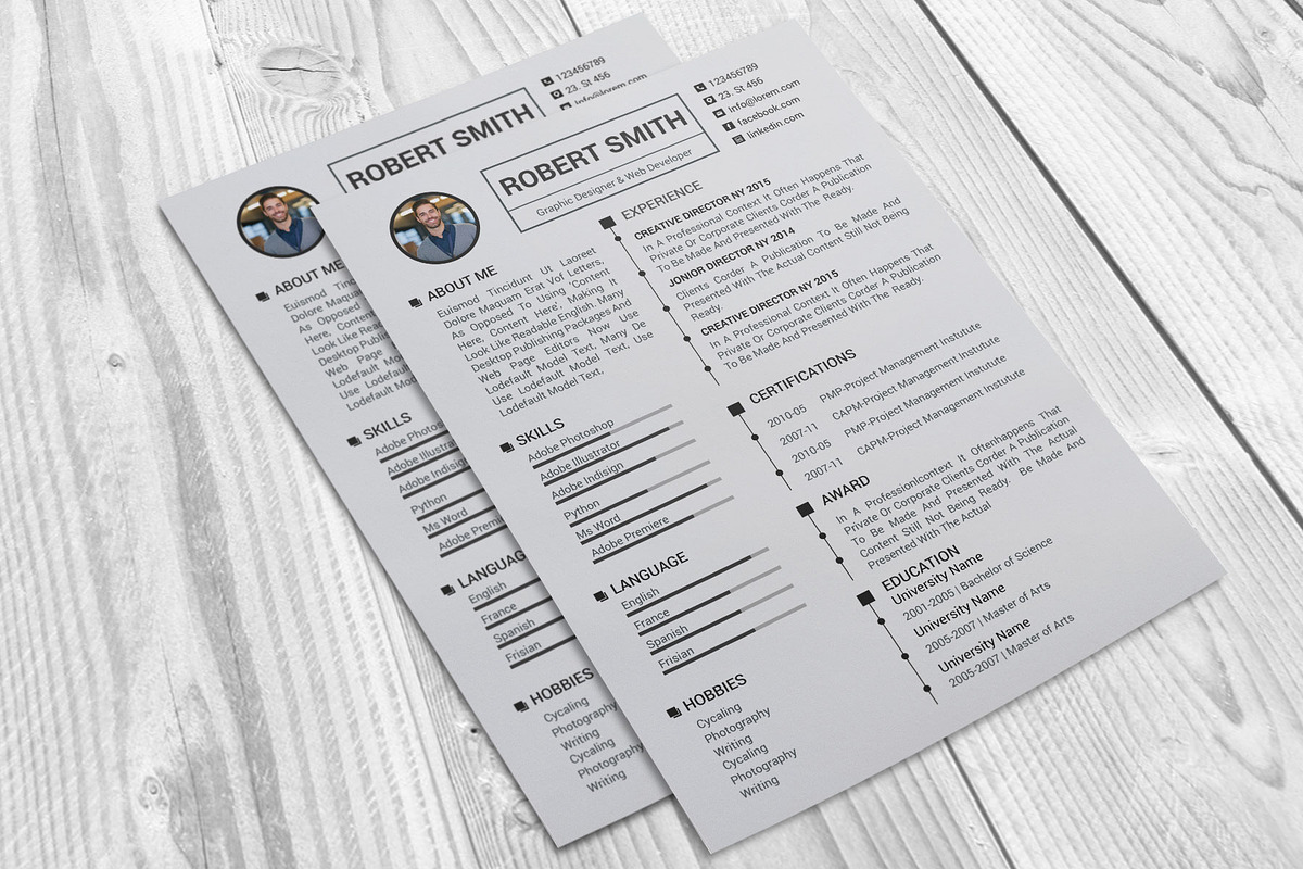 Clean Resume/CV, a Resume Template by designvillage (Photo 14 of 14)