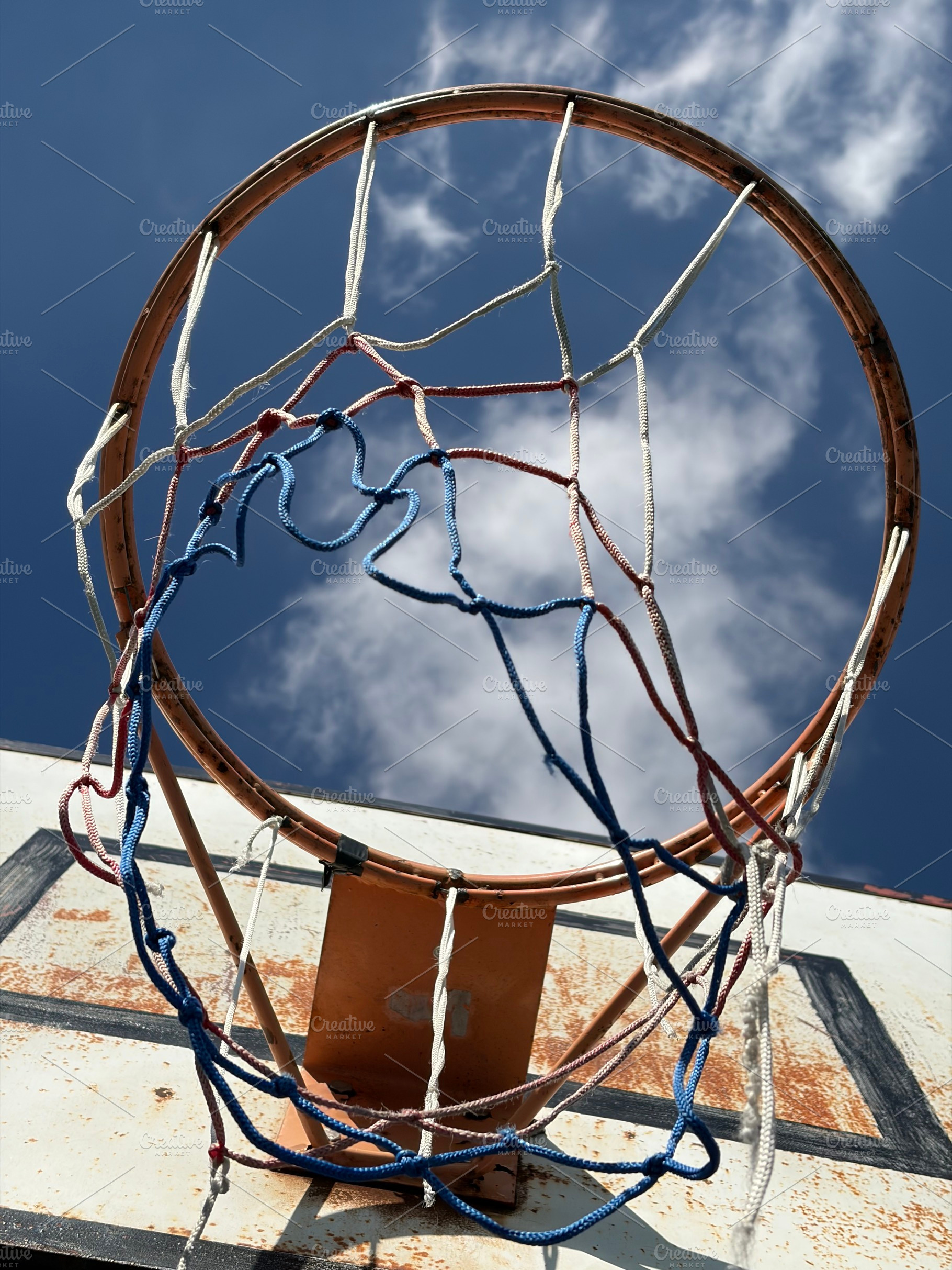 Cloud And Hoop Angle, a Sports & Recreation Photo by Color FFF