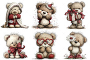 Whimsical Teddy Bear Clipart Bear, an Illustration by Craft Nest (Thumbnail 7 of 11)