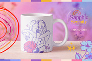 Sapphic Serenity WLW Illustrations, a Person Illustration by Anna Babich (Thumbnail 10 of 10)