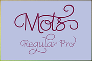 Mots Regular Pro, a Script Font by Eurotypo (Thumbnail 1 of 2)