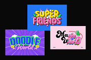 Playful Kidcore Colorful Text Effect, a Layer Style Add-On by Matsero (Thumbnail 2 of 4)