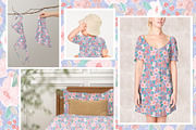 Garden Florals Repeat Pattern, a Pattern Graphic by Mieken Petra Designs (Thumbnail 3 of 4)