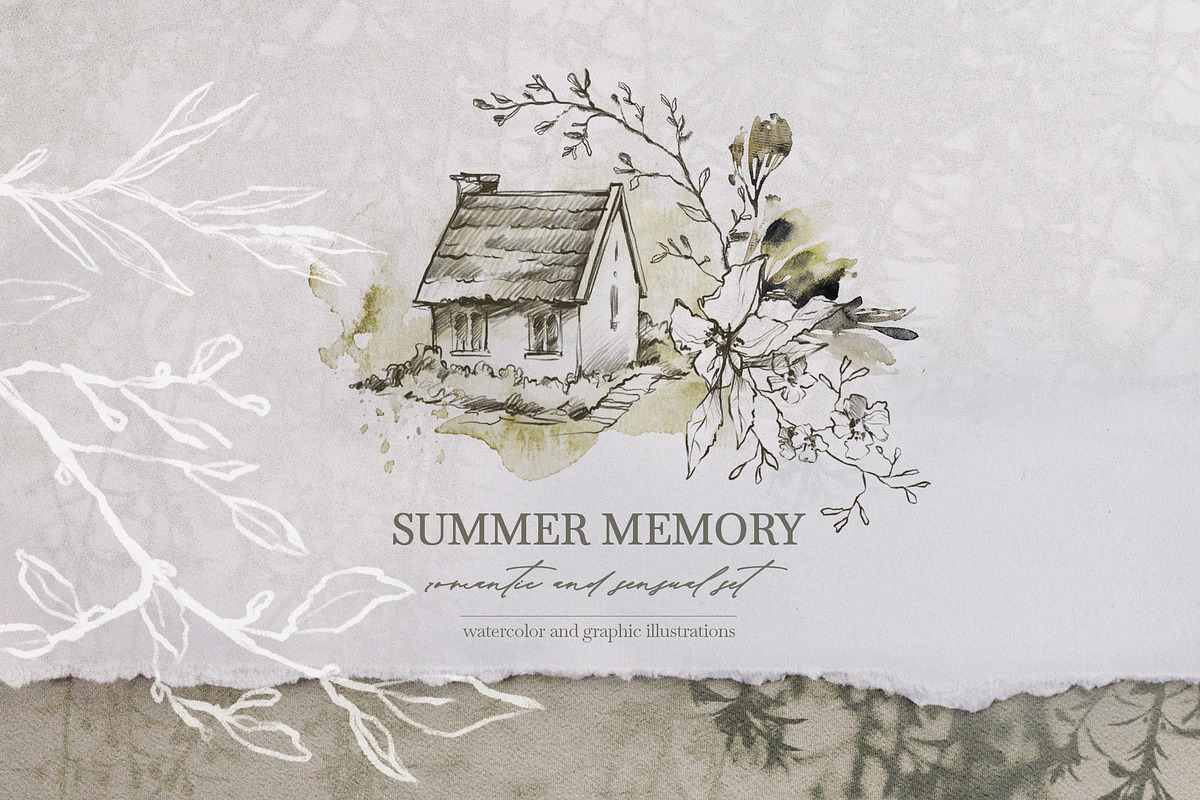 SUMMER MEMORY Watercolor set, a Seasonal Illustration by Anastezia Luneva (Photo 1 of 9)