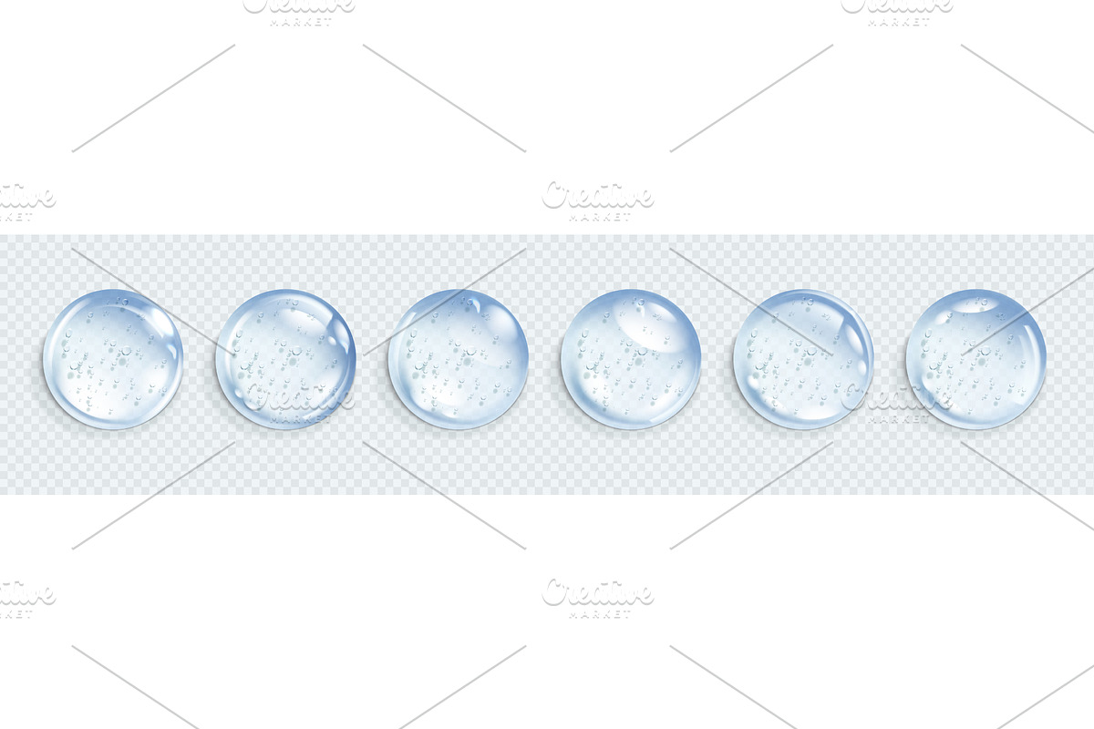 Hyaluronic acid bubbles, an Illustration by Things for designers