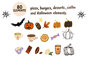 Spooky Kitchen Halloween Clipart, a Food Illustration by FaliushViktoriaArtist (Thumbnail 2 of 17)