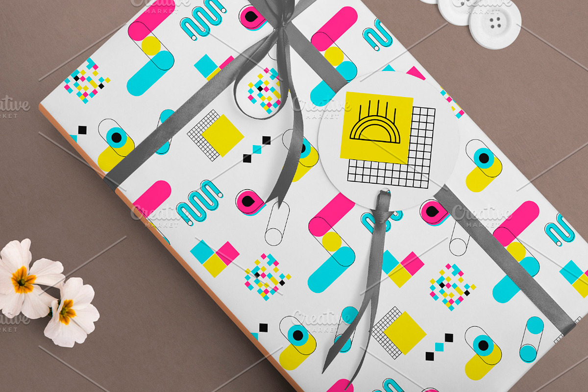 Neon geometric shape,poster,patten, an Object Graphic by Iryna Danyliuk (Photo 7 of 17)