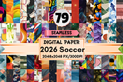 Seamless 2026 Soccer Digital Papers, a Background Graphic by LA Design (Thumbnail 1 of 10)