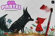 Oil pastel brush bundle, a Brush Add-On by Studio.Valhalla (Thumbnail 8 of 9)