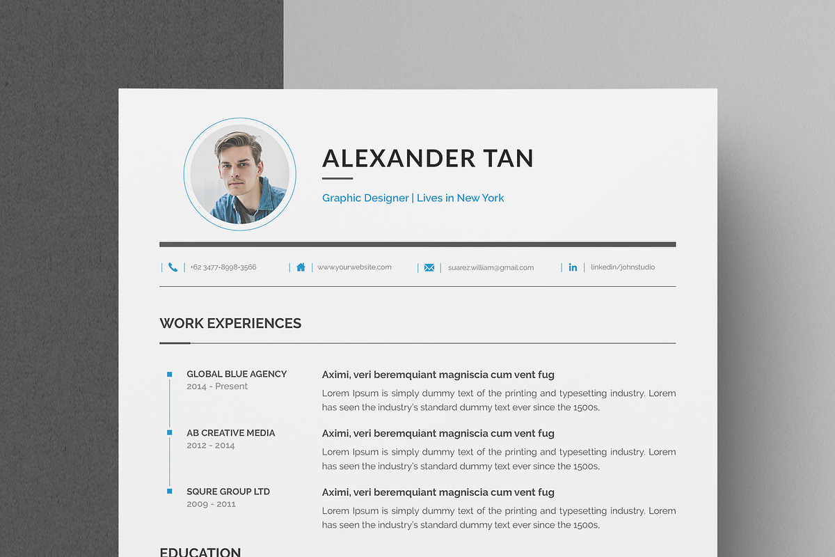 Resume, a Resume Template by Brochure-Market (Photo 2 of 4)