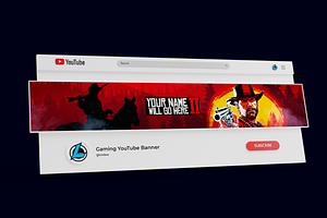 YouTube Gaming Banner Set 4