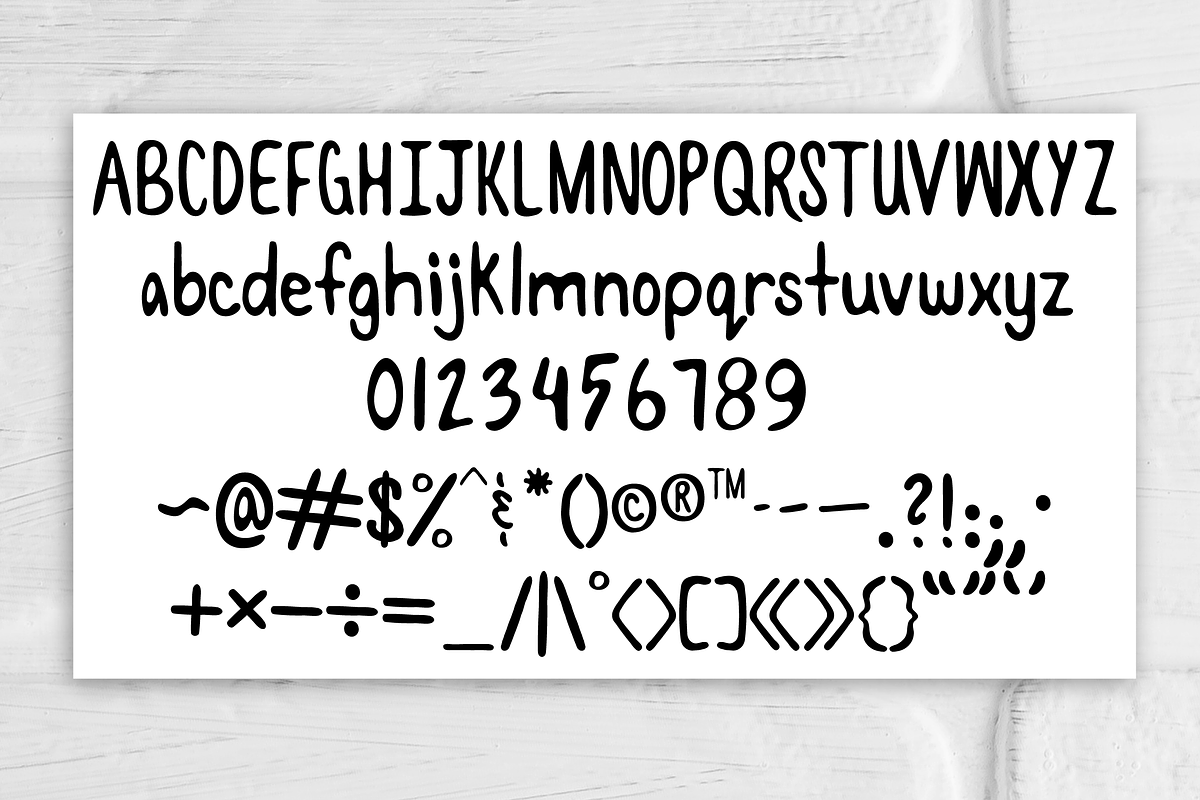 Delighted Handwritten Thick Font preview 2
