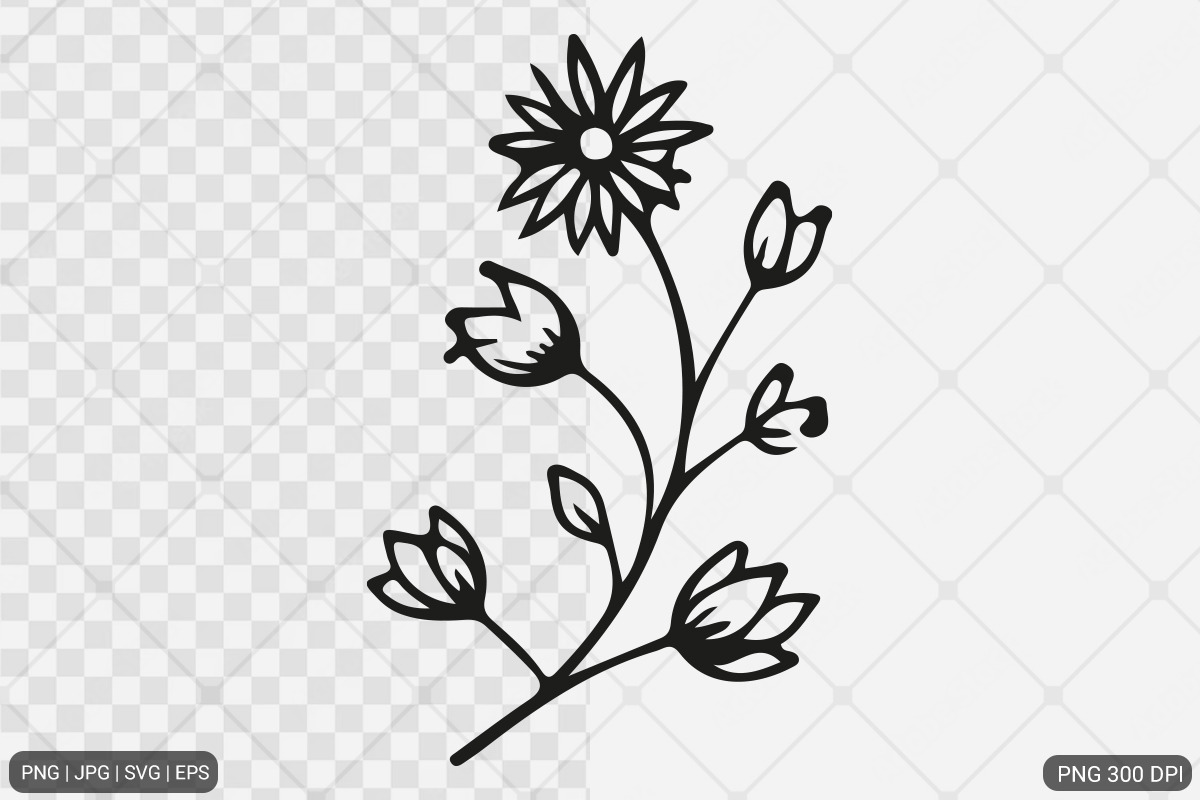 Floral Design SVG PNG Bundle, an Illustration by Actual Pixel (Photo 14 of 22)