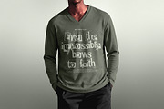 V-Neck Longsleeve Mockup, a Hoody Mockup by Design Squad (Thumbnail 2 of 4)
