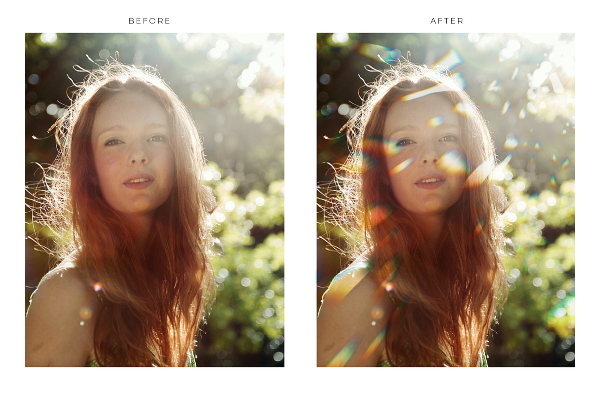 Light photo overlays for photo edit
