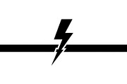 Lightning Power Symbol Silhouette, an Illustration by hafijul (Thumbnail 9 of 15)