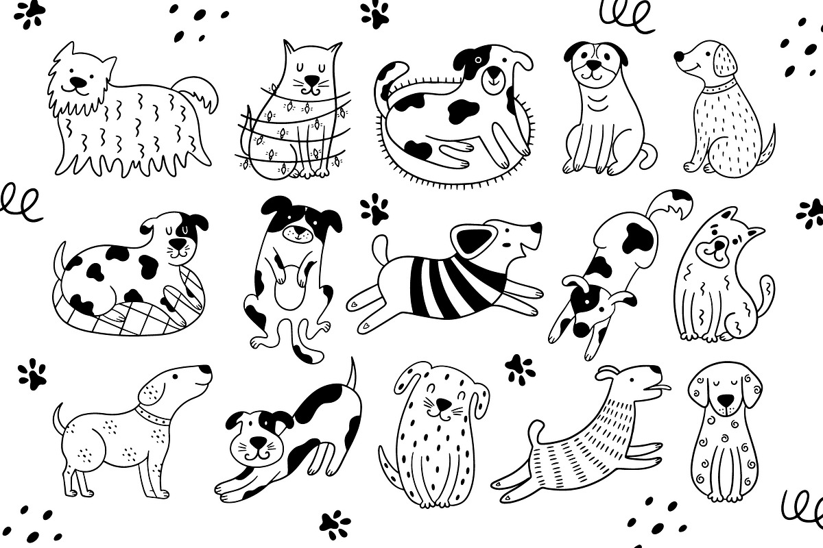 Cute cats and dogs!, an Animal Illustration by Alona Savchuk (Photo 5 of 12)